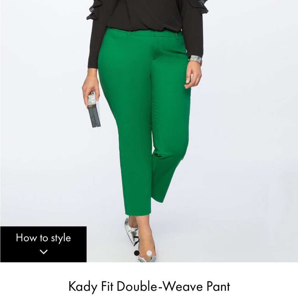 Green Regular Fit pants. Size 18.